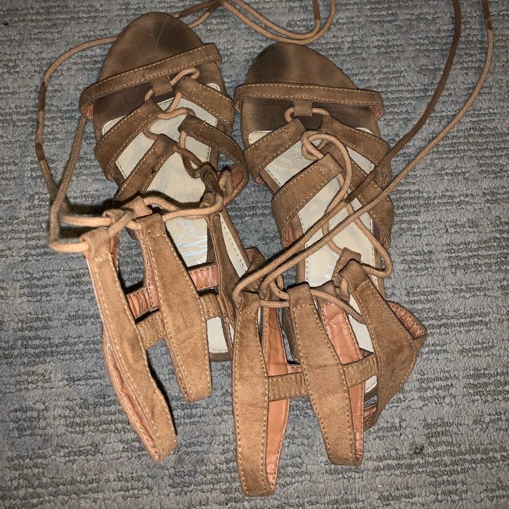 string up gladiator sandals